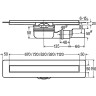 Душевой лоток VIEGA Advantix Basic Set 90 см, с решеткой Advantix Visign ER10 753177